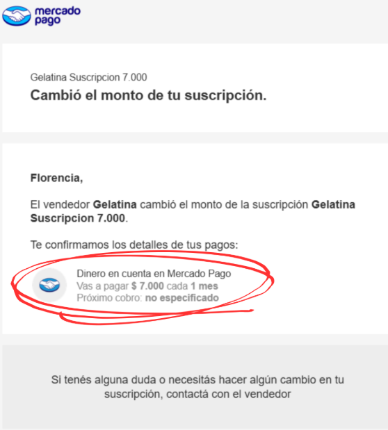 captura de pantalla mp, mostrando monto anterior otra vez